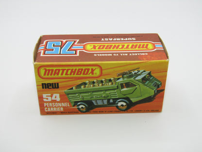Matchbox Superfast 54C Personnel Carrier NARROW Chrome Wheels