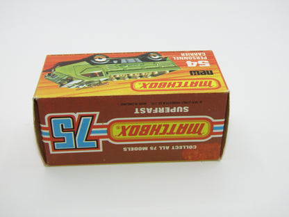 Matchbox Superfast 54C Personnel Carrier NARROW Chrome Wheels