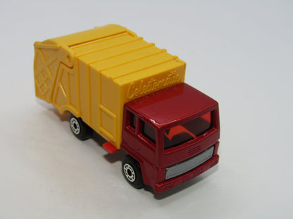 Matchbox Superfast 36D Refuse Truck Dark Met Red No Caution to rear