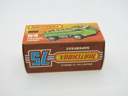 Matchbox Superfast 54C Personnel Carrier NARROW Chrome Wheels