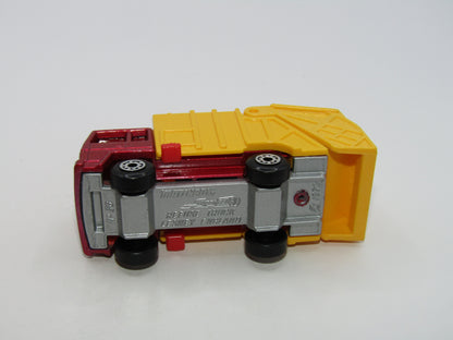 Matchbox Superfast 36D Refuse Truck Dark Met Red No Caution to rear
