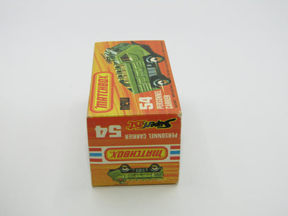Matchbox Superfast 54C Personnel Carrier Black Hubs, Green Windows