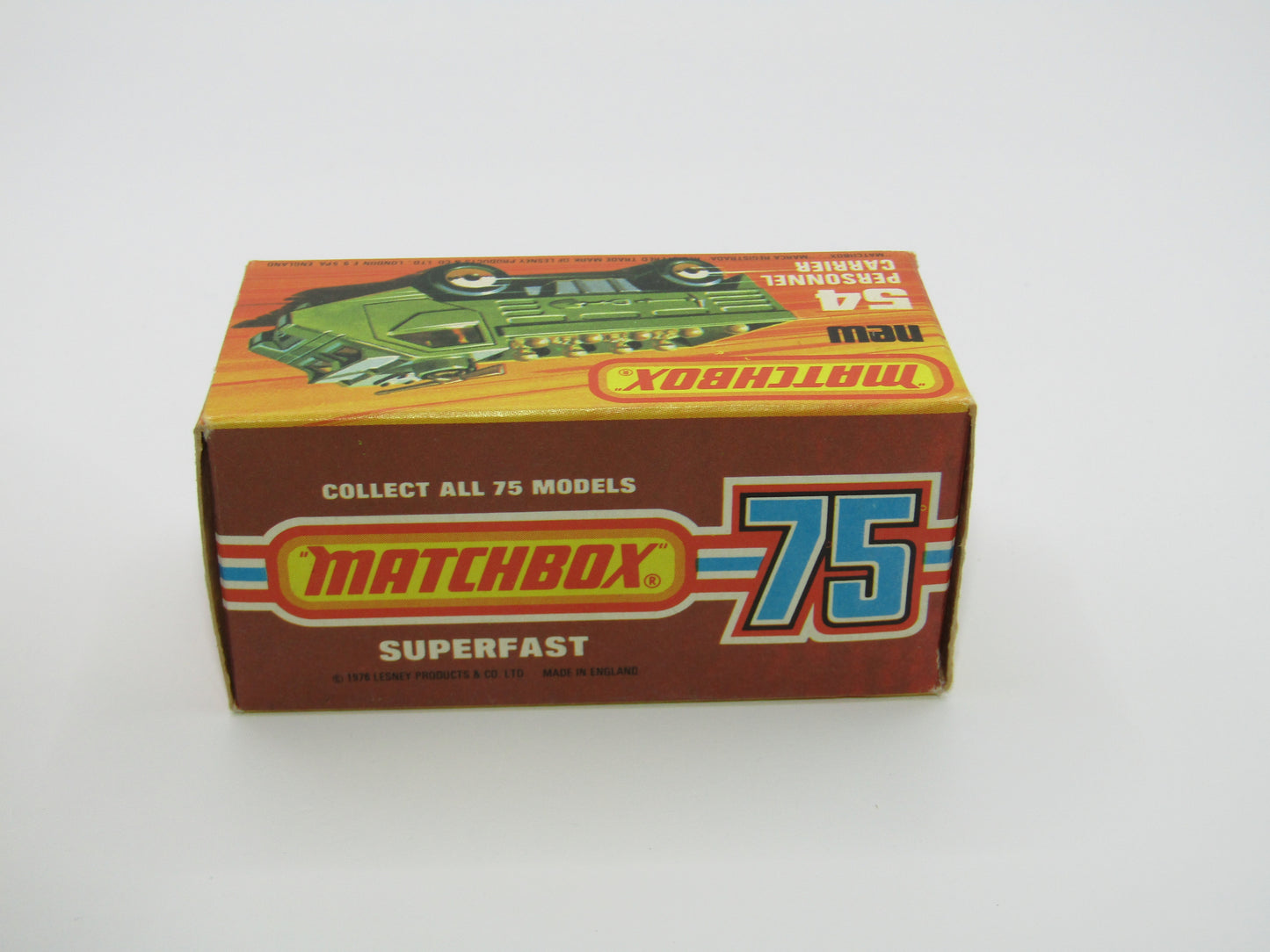 Matchbox Superfast 54C Personnel Carrier Black Hubs, Green Windows