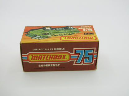 Matchbox Superfast 54C Personnel Carrier Black Hubs, Green Windows