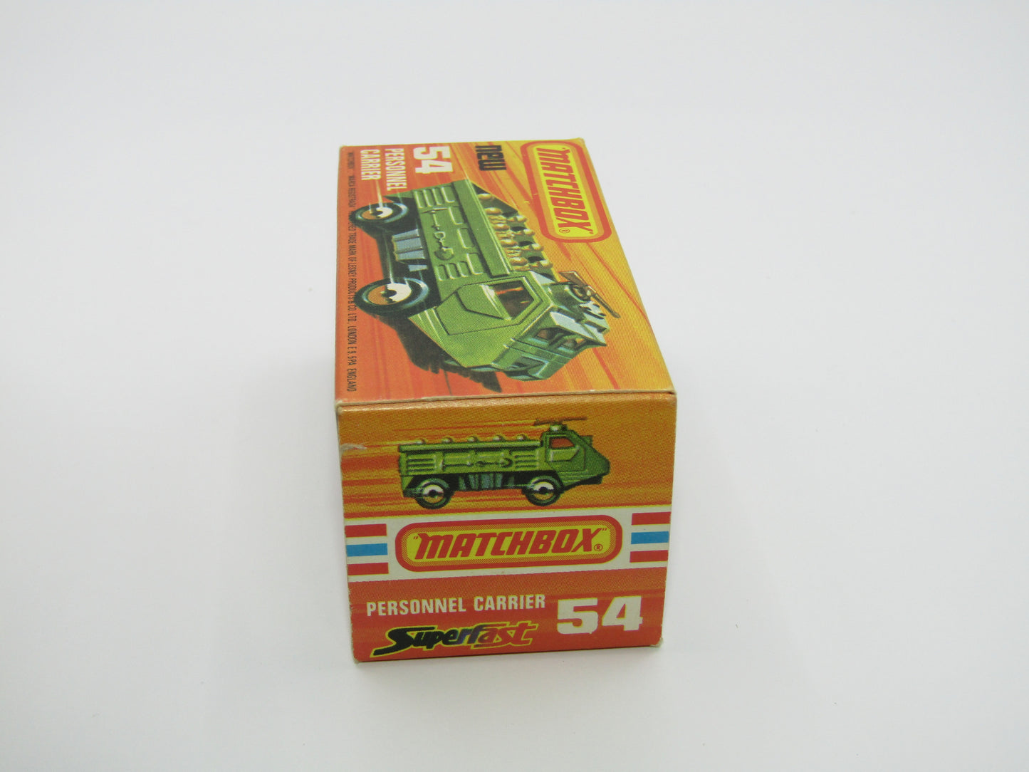 Matchbox Superfast 54C Personnel Carrier Black Hubs, Green Windows