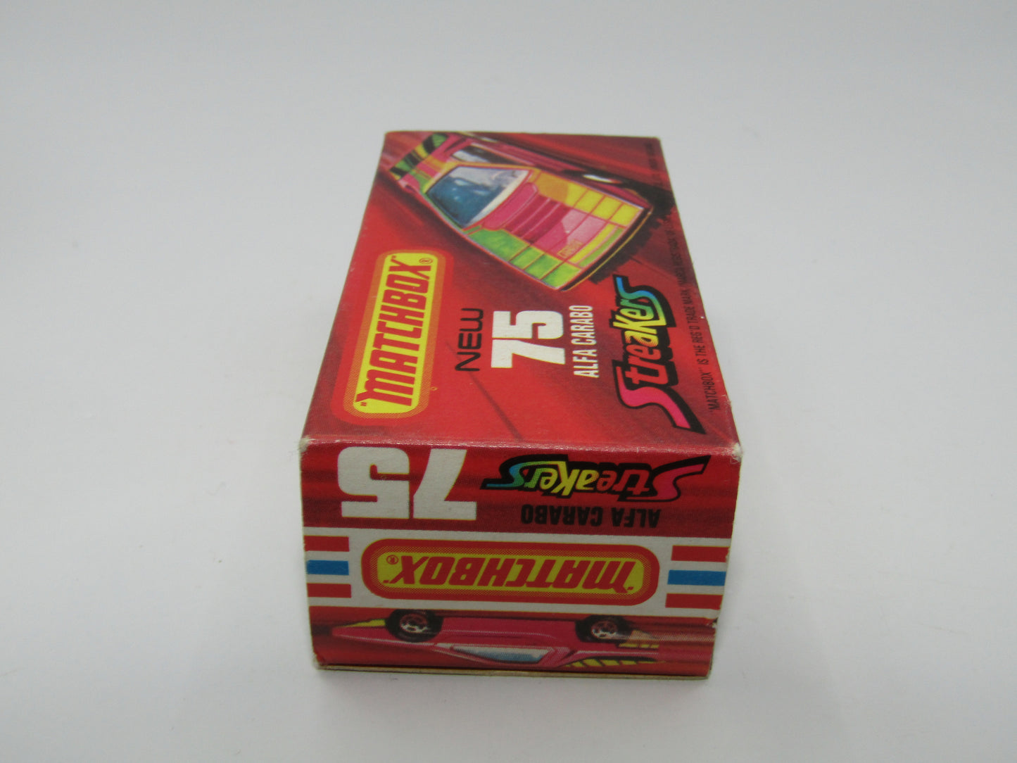 Matchbox Superfast 75B Alfa Carabo LIGHT Pink Streakers Tampo