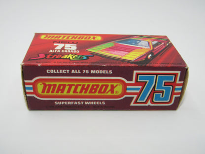 Matchbox Superfast 75B Alfa Carabo LIGHT Pink Streakers Tampo