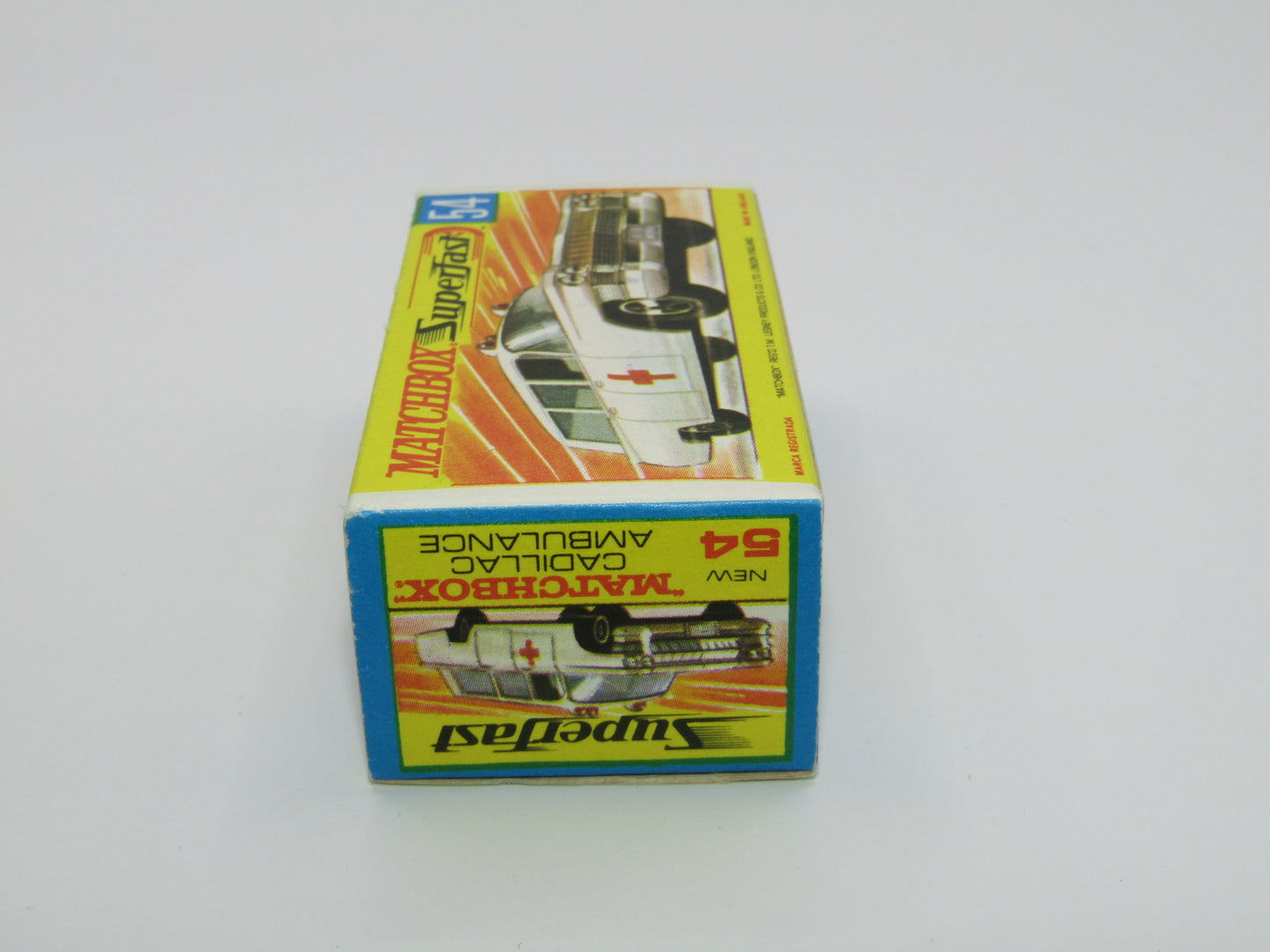 Matchbox Superfast 54A Cadillac Ambulance SILVER Grille HOLLOW Wheels