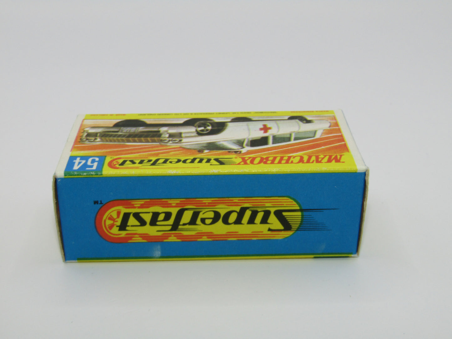 Matchbox Superfast 54A Cadillac Ambulance SILVER Grille HOLLOW Wheels