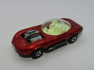 Matchbox Superfast 36B Draguar Hot Rod Metallic Red Yellow Interior