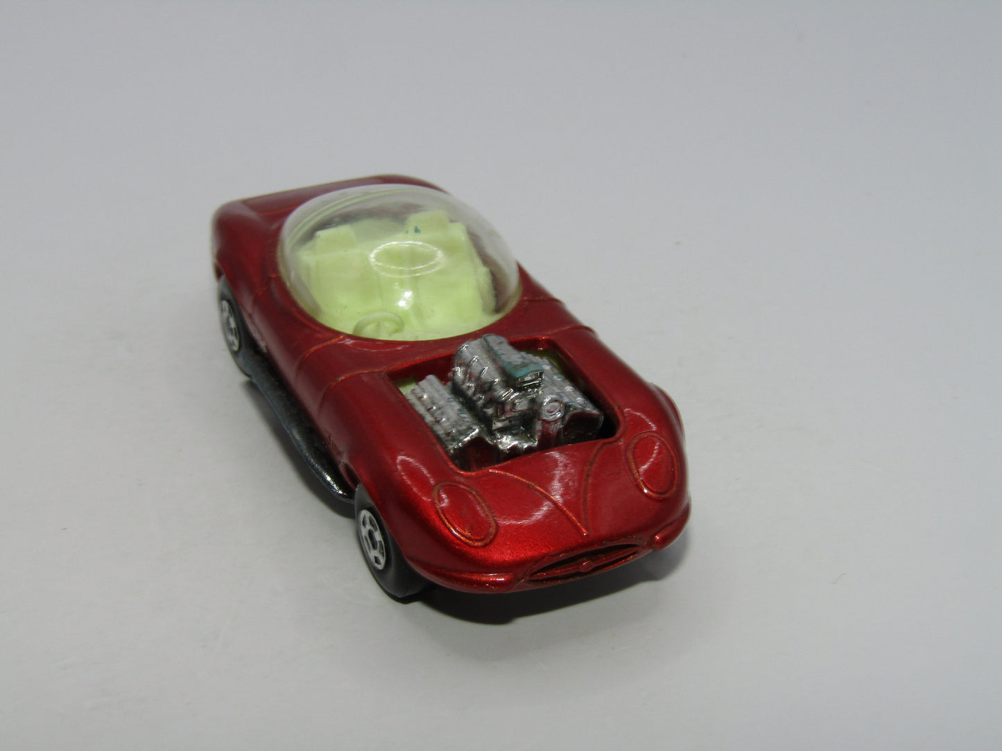 Matchbox Superfast 36B Draguar Hot Rod Metallic Red Yellow Interior