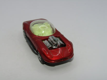 Matchbox Superfast 36B Draguar Hot Rod Metallic Red Yellow Interior