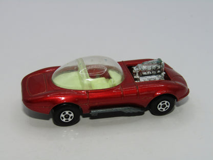 Matchbox Superfast 36B Draguar Hot Rod Metallic Red Yellow Interior