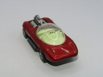 Matchbox Superfast 36B Draguar Hot Rod Metallic Red Yellow Interior
