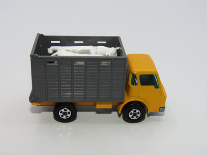 Matchbox Superfast 37A Cattle Truck Yellow 5 Spoke Narrow Solid Wheels