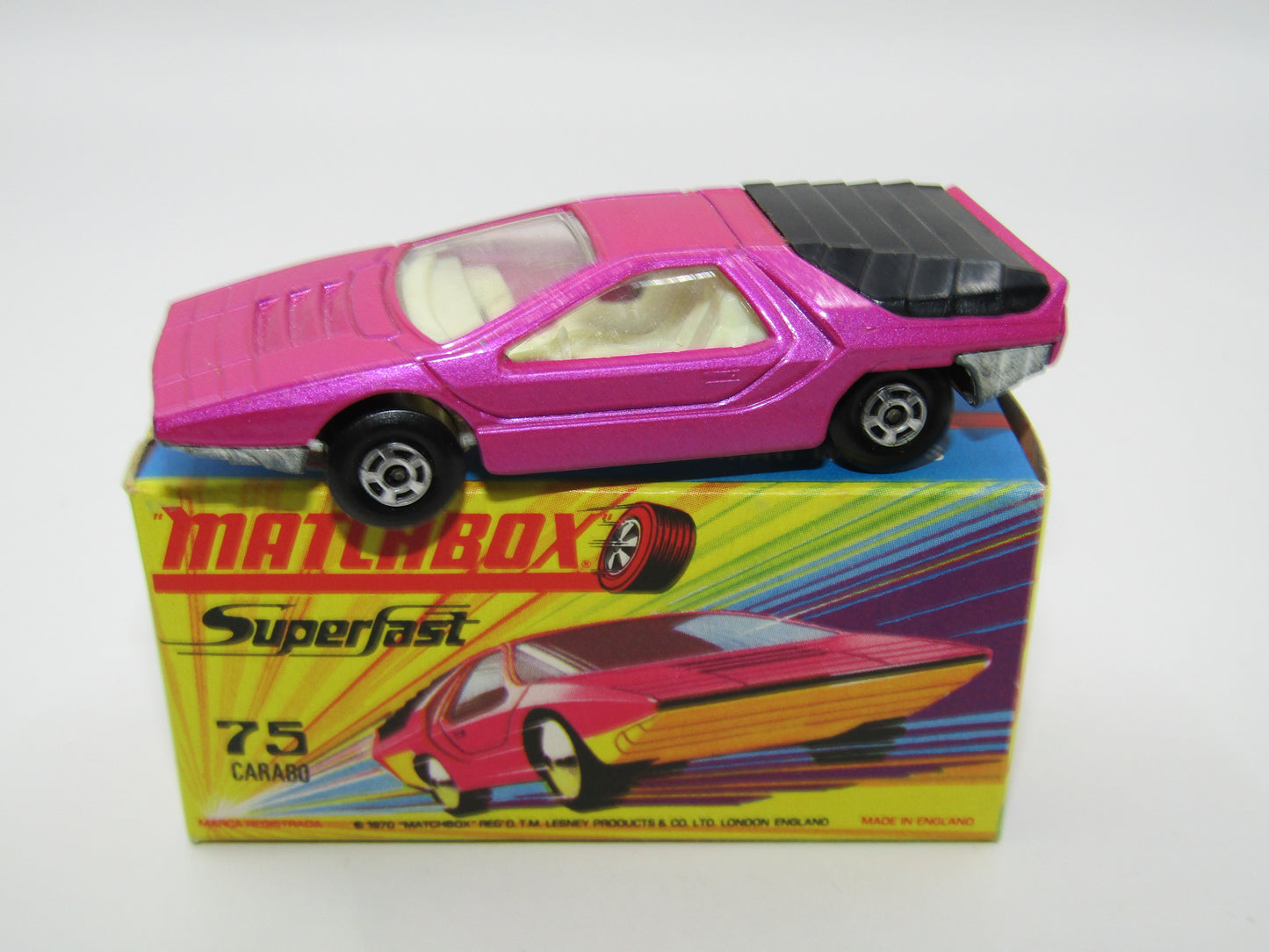 Matchbox Superfast 75B Alfa Carabo Dark Purple UNPAINTED Base