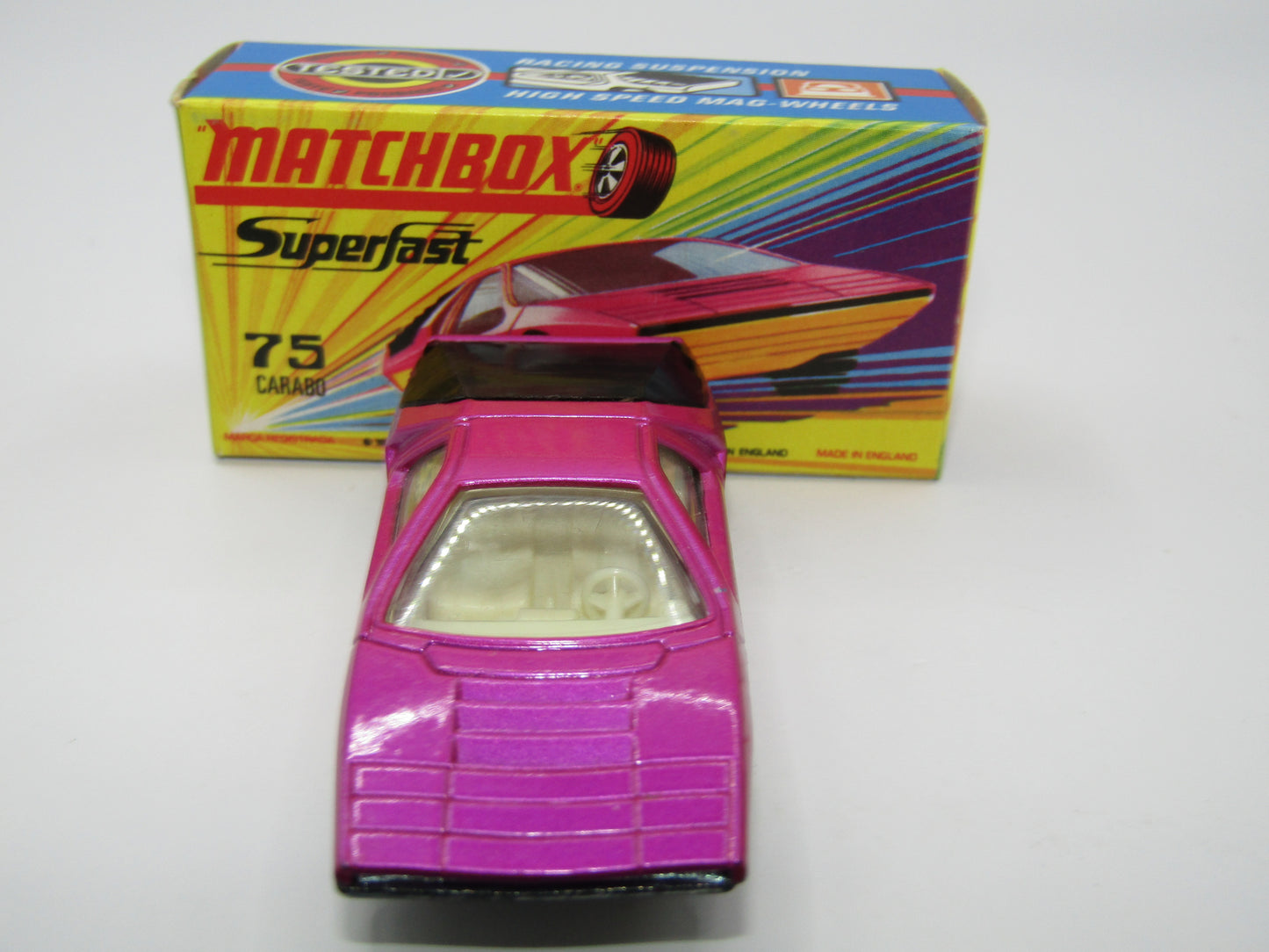 Matchbox Superfast 75B Alfa Carabo Dark Purple UNPAINTED Base