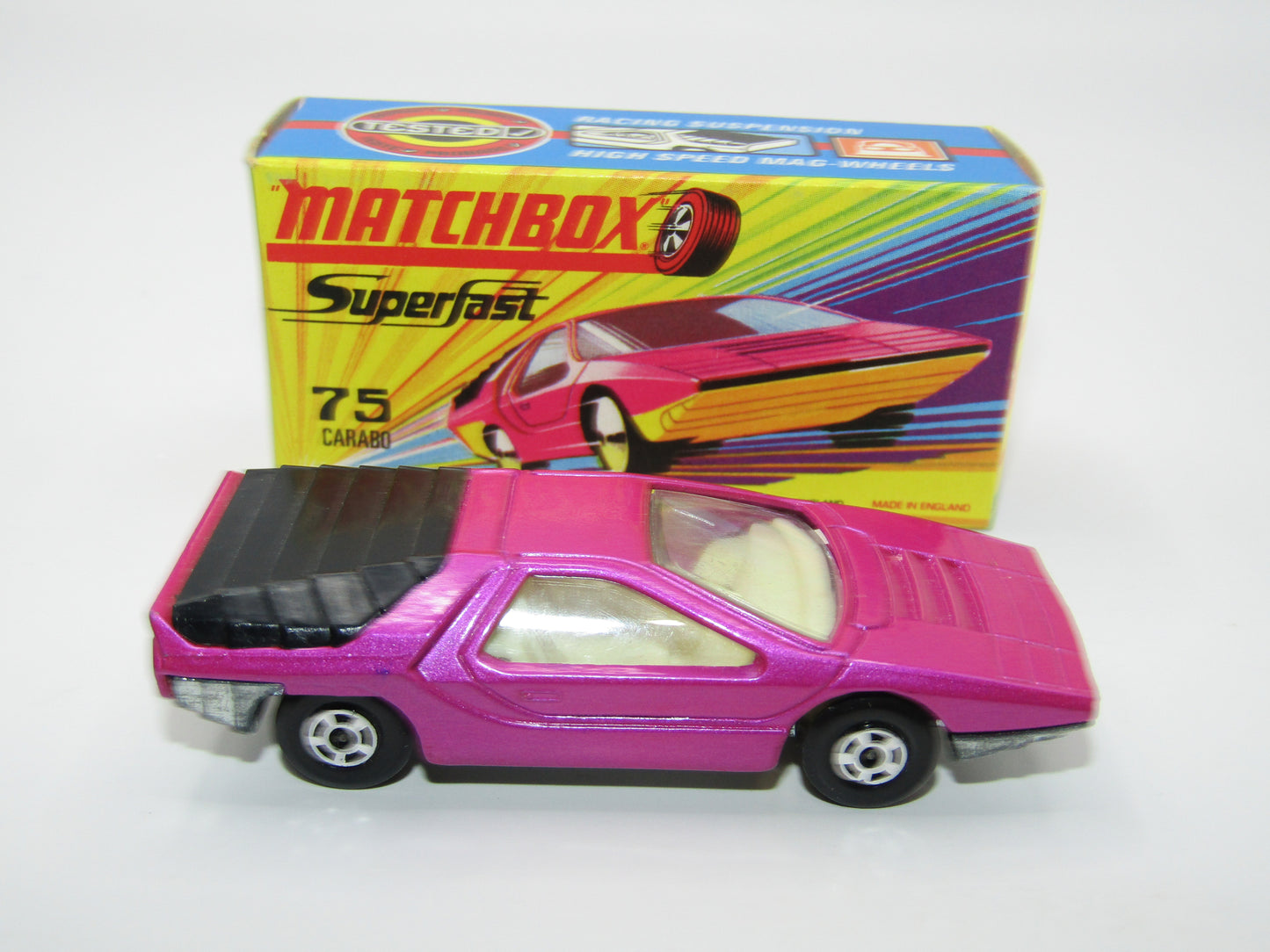 Matchbox Superfast 75B Alfa Carabo Dark Purple UNPAINTED Base