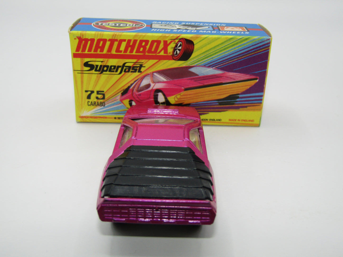 Matchbox Superfast 75B Alfa Carabo Dark Purple UNPAINTED Base