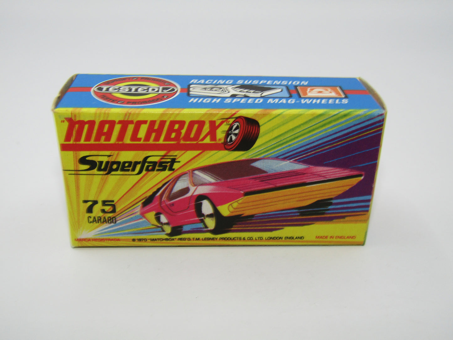 Matchbox Superfast 75B Alfa Carabo Dark Purple UNPAINTED Base