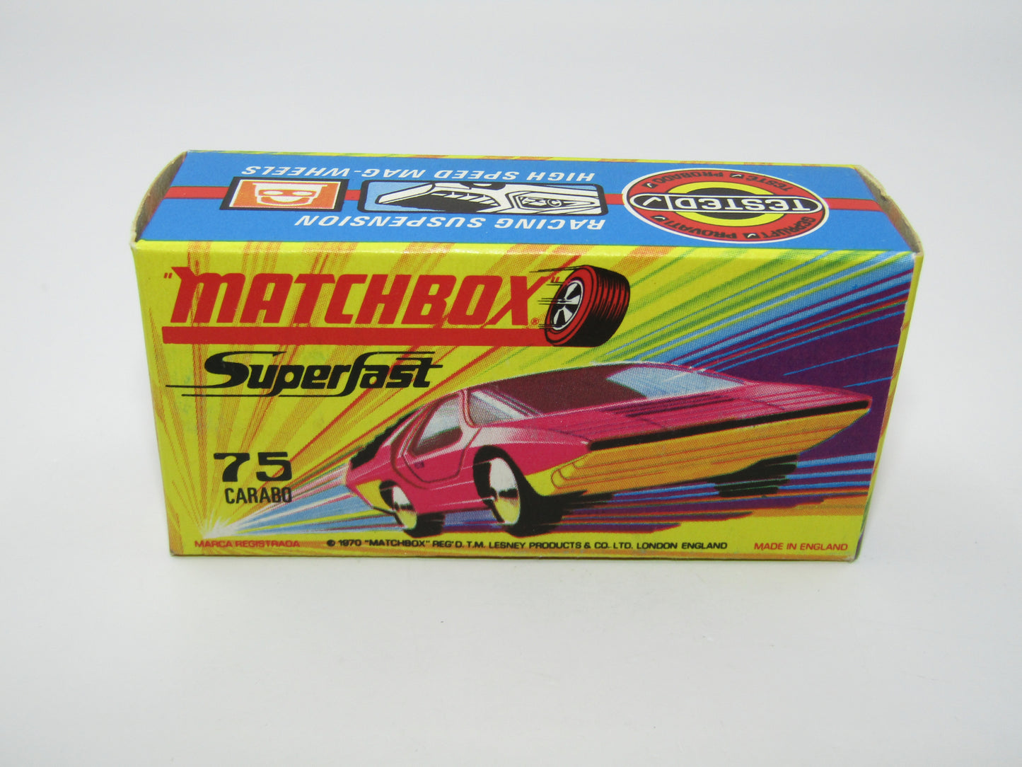 Matchbox Superfast 75B Alfa Carabo Dark Purple UNPAINTED Base