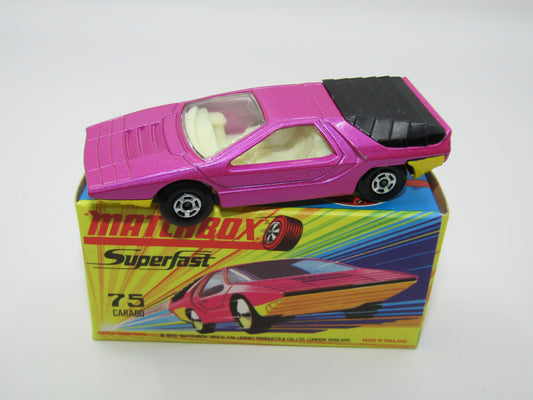 Matchbox Superfast 75B Alfa Carabo Light Purple Yellow Base