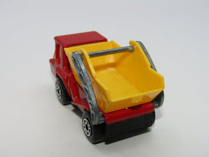 Matchbox Superfast 37C Skip Truck Red Chrome Interior Amber Windows