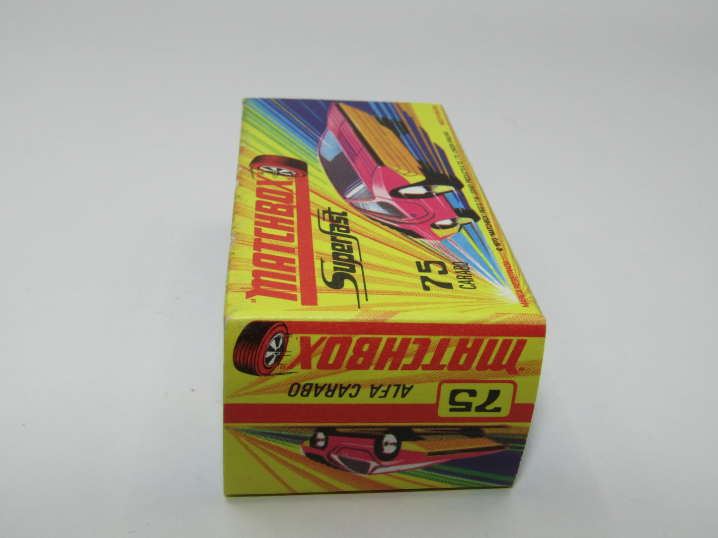 Matchbox Superfast 75B Alfa Carabo Light Purple Yellow Base