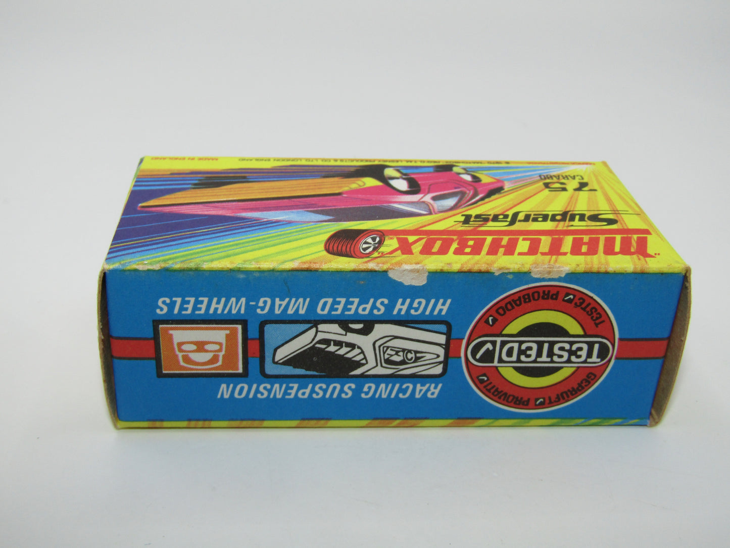 Matchbox Superfast 75B Alfa Carabo Light Purple Yellow Base