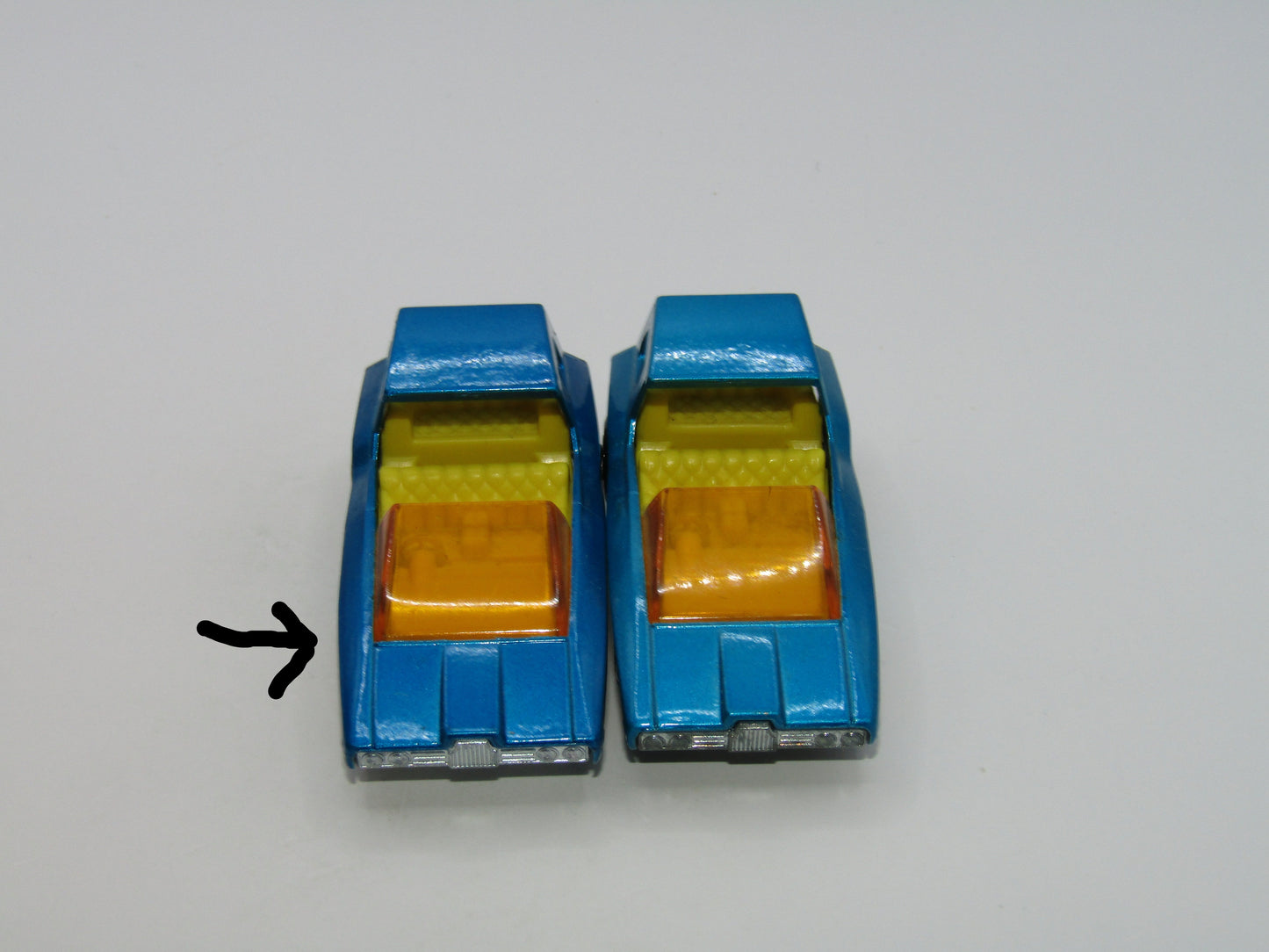 Matchbox Superfast 37B Soopa Coopa DARK Blue Unpainted Base