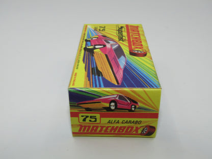Matchbox Superfast 75B Alfa Carabo Light Purple Yellow Base