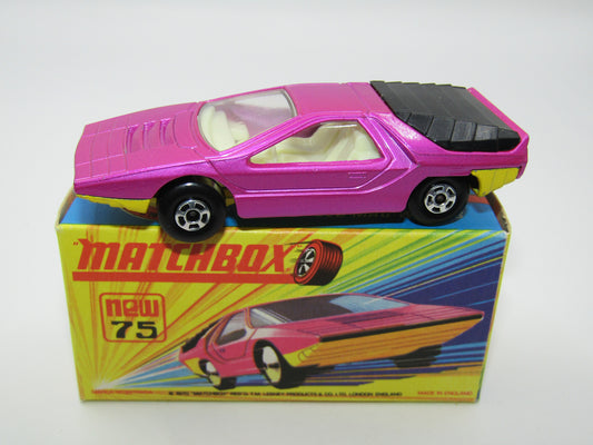 Matchbox Superfast 75B Alfa Carabo Dark Purple Yellow Base