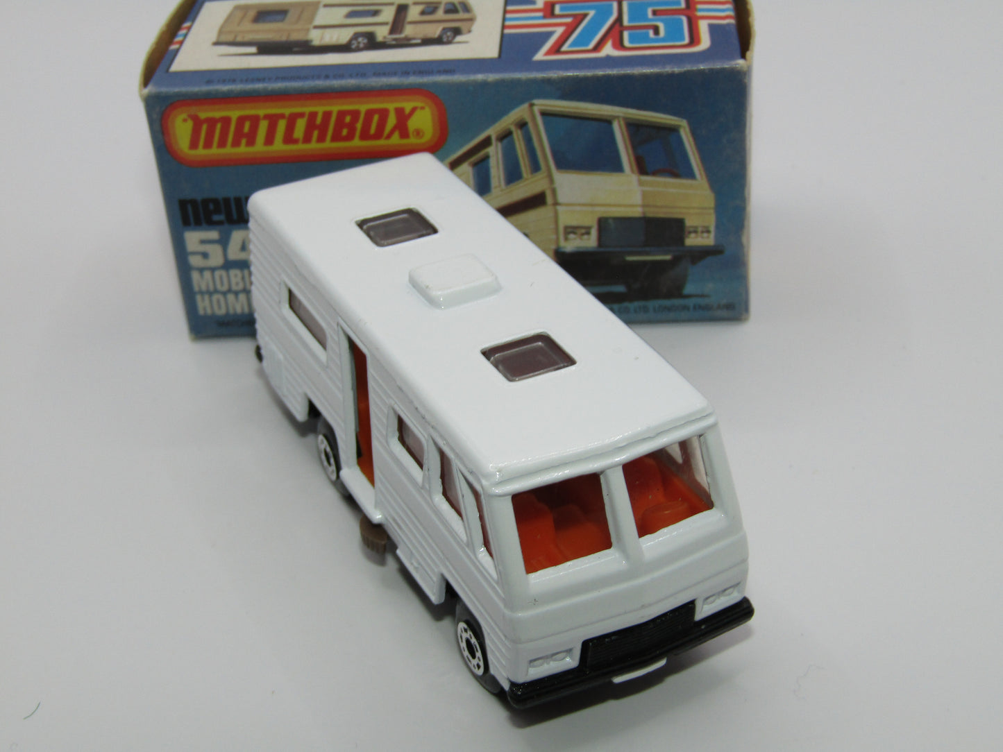 Matchbox Superfast 54D Mobile Home Metallic GREY-BROWN Base
