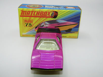 Matchbox Superfast 75B Alfa Carabo Dark Purple Yellow Base