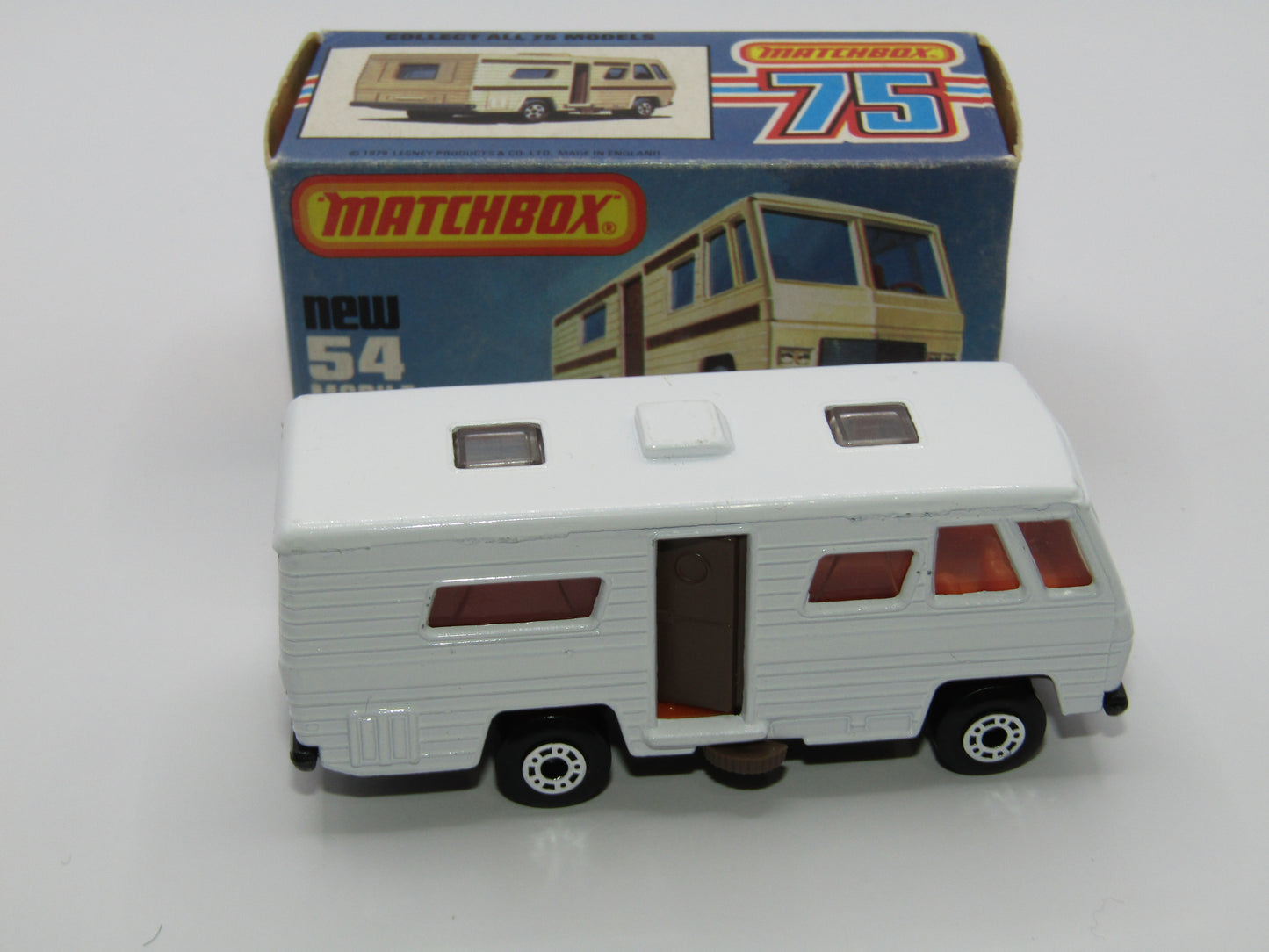 Matchbox Superfast 54D Mobile Home Metallic GREY-BROWN Base