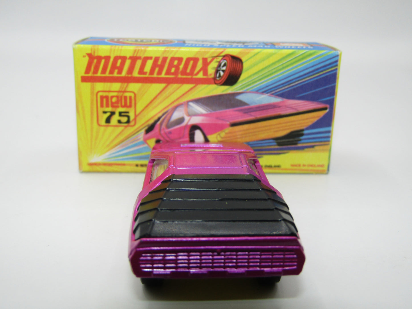 Matchbox Superfast 75B Alfa Carabo Dark Purple Yellow Base