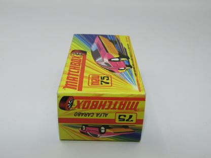 Matchbox Superfast 75B Alfa Carabo Dark Purple Yellow Base