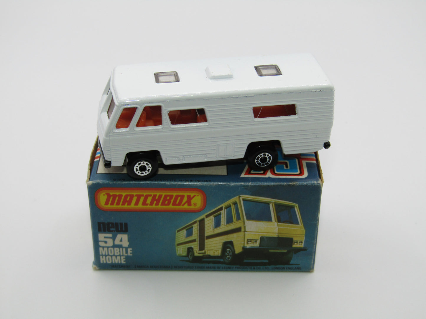 Matchbox Superfast 54D Mobile Home Gloss Black Base