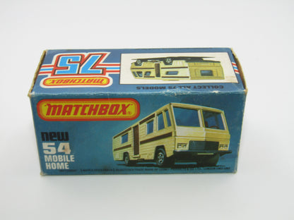 Matchbox Superfast 54D Mobile Home Gloss Black Base