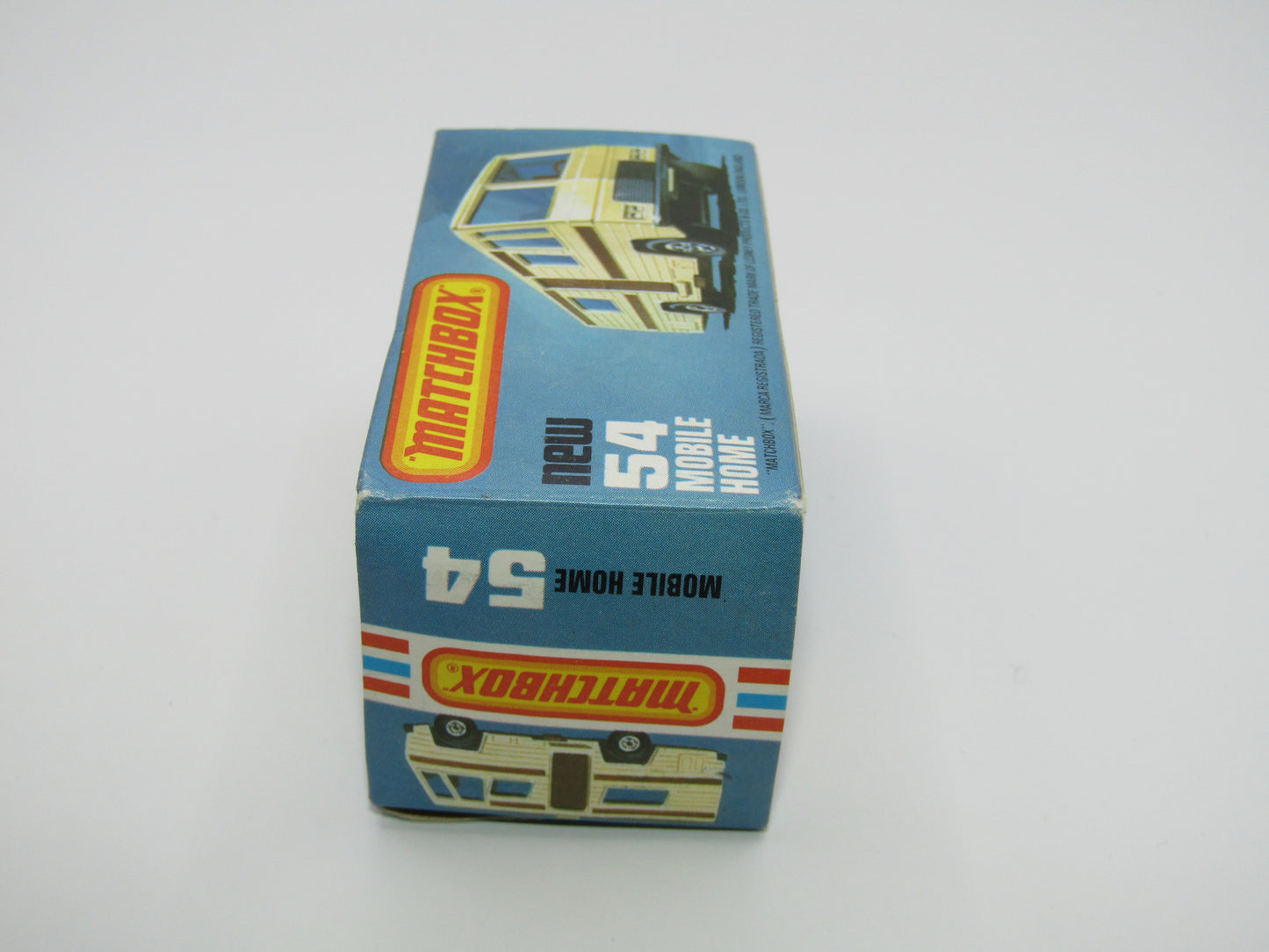 Matchbox Superfast 54D Mobile Home Clear Windows FLAT BLACK Base