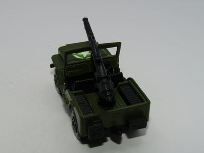 Matchbox Superfast 38C Armoured Jeep & Gun 38 Jeep Base Green STAR Label