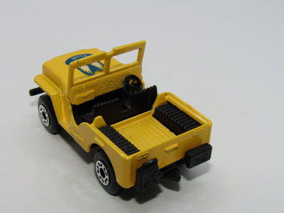 Matchbox Superfast 38C Jeep Yellow, no 38 Jeep Base Gliding Club