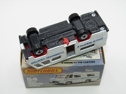 Matchbox Superfast 54E NASA Tracking Vehicle BLUE-GREY Base