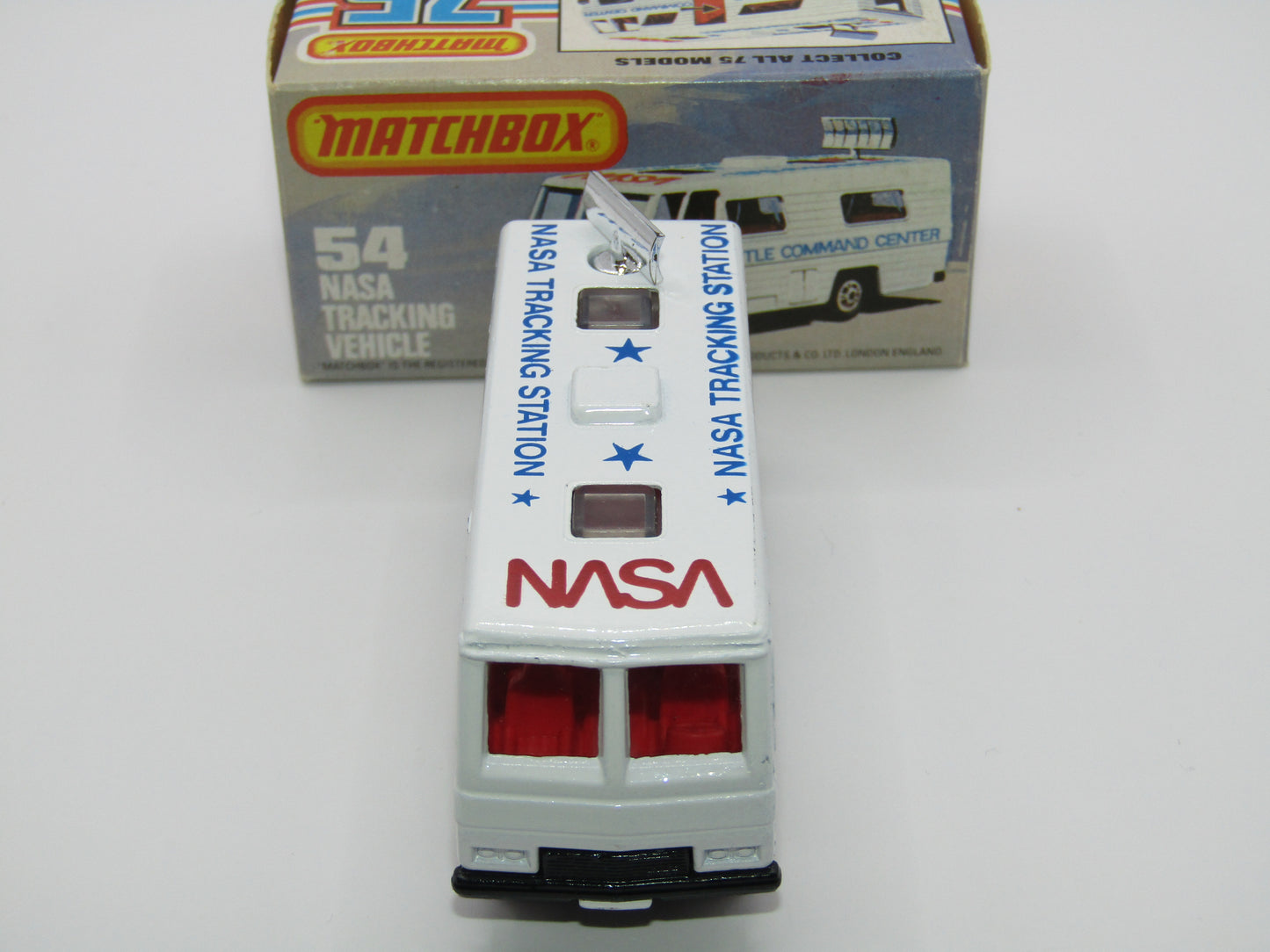 Matchbox Superfast 54E NASA Tracking Vehicle BLUE-GREY Base