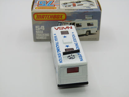 Matchbox Superfast 54E NASA Tracking Vehicle BLUE-GREY Base