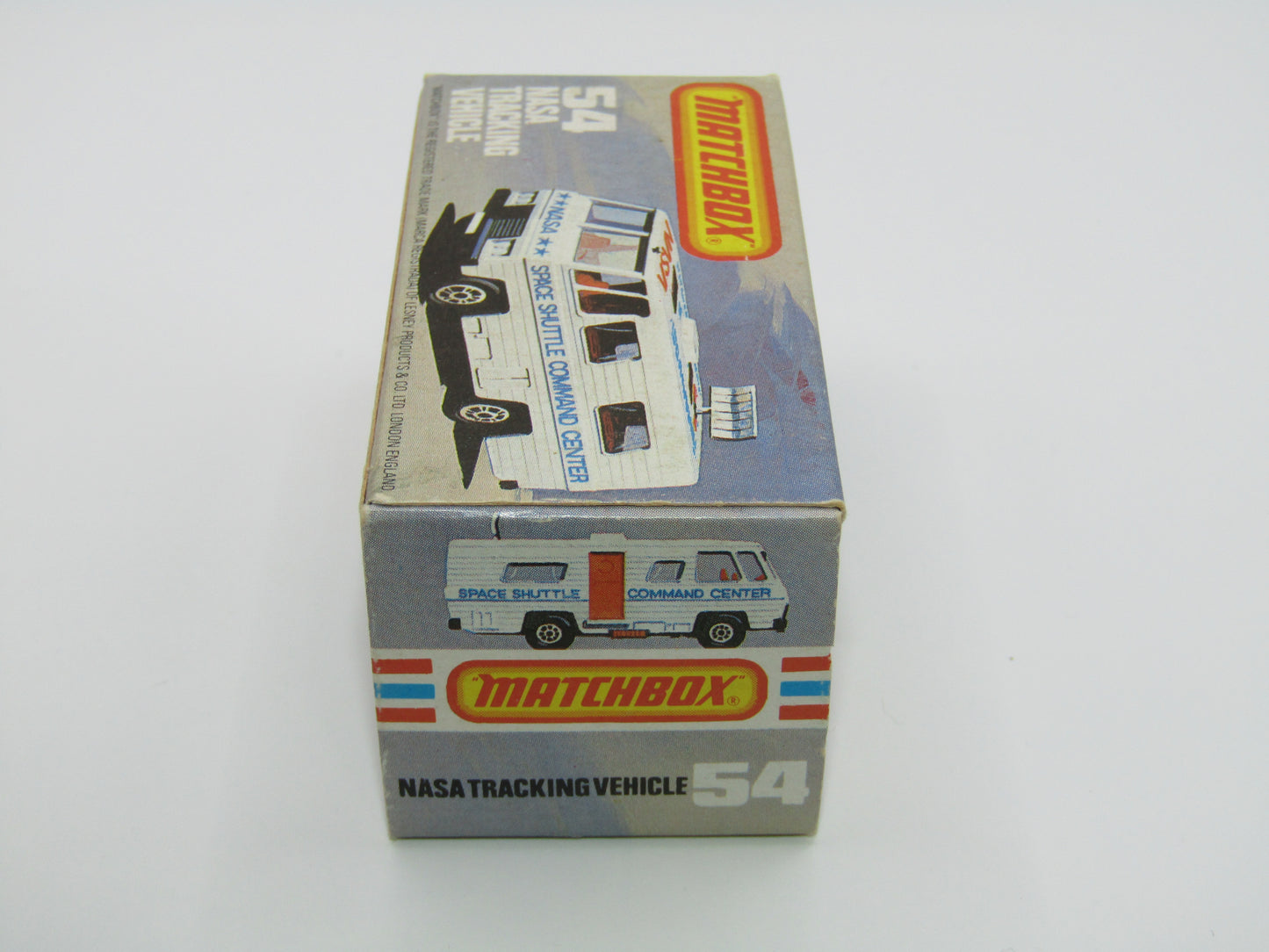 Matchbox Superfast 54E NASA Tracking Vehicle BLUE-GREY Base