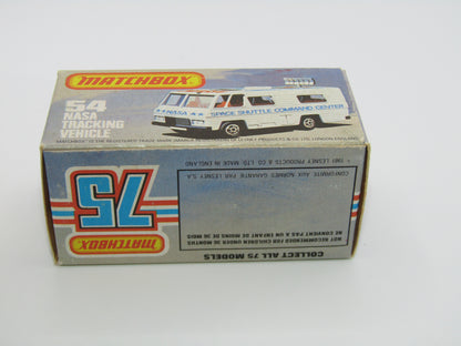 Matchbox Superfast 54E NASA Tracking Vehicle BLUE-GREY Base