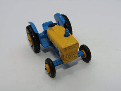 Matchbox Superfast 39A Ford Tractor Blue & Yellow Regular Wheel Crossover G Box Issue