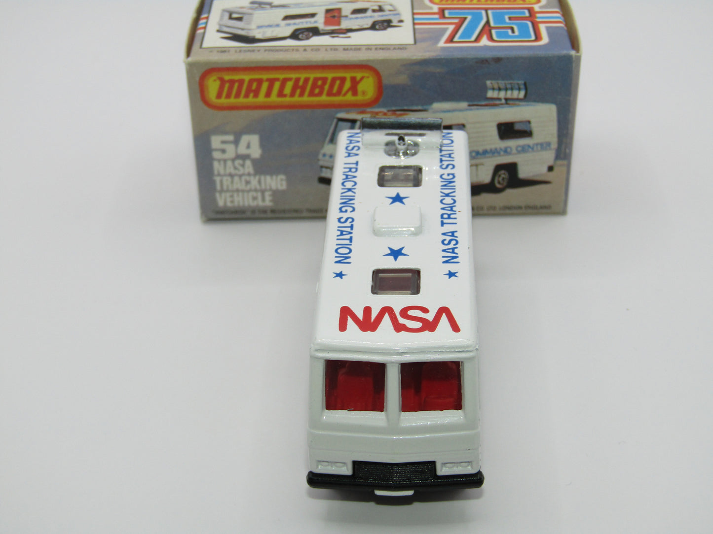 Matchbox Superfast 54E NASA Tracking Vehicle Metallic BLACK Base