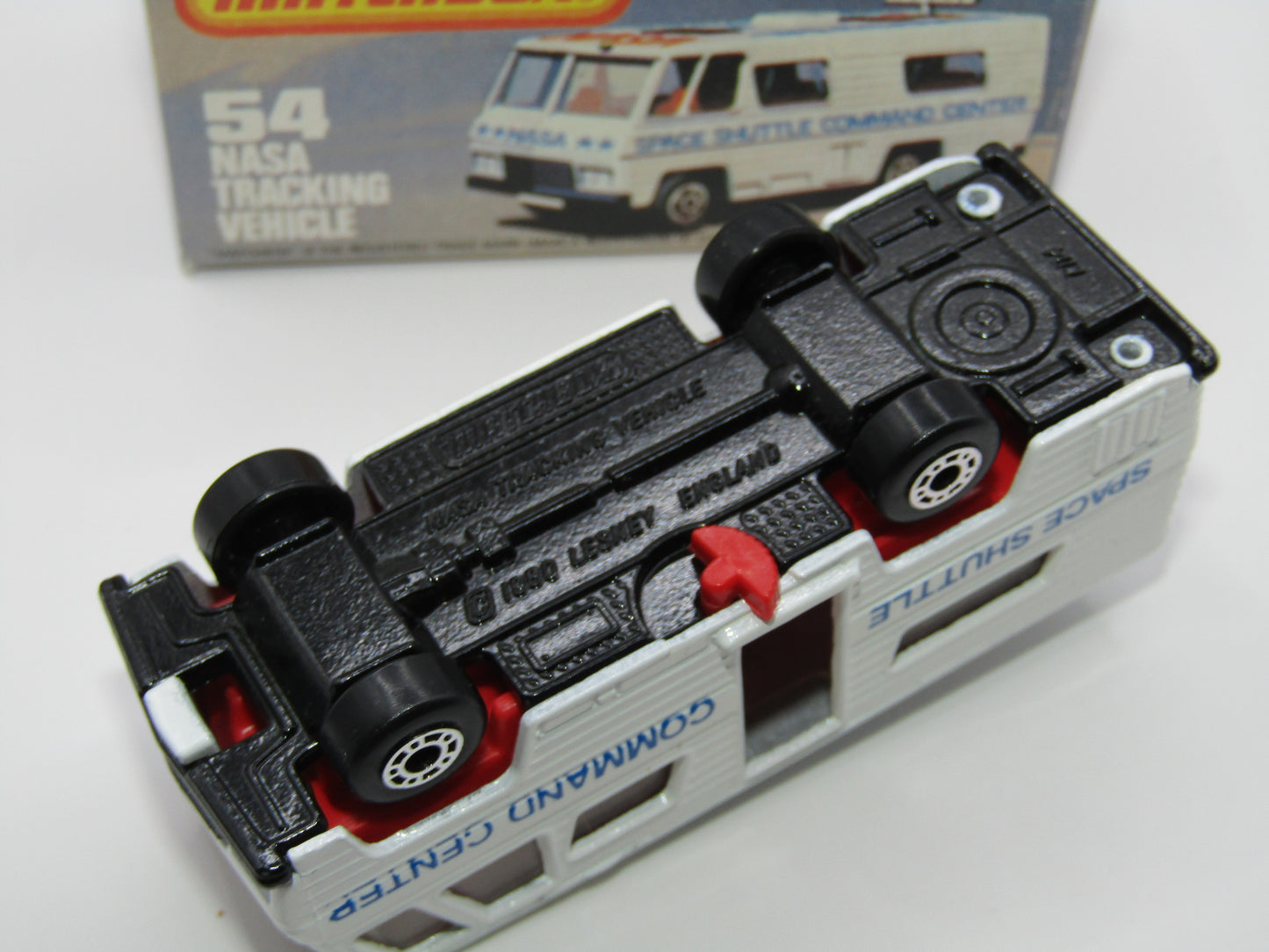 Matchbox Superfast 54E NASA Tracking Vehicle Metallic BLACK Base
